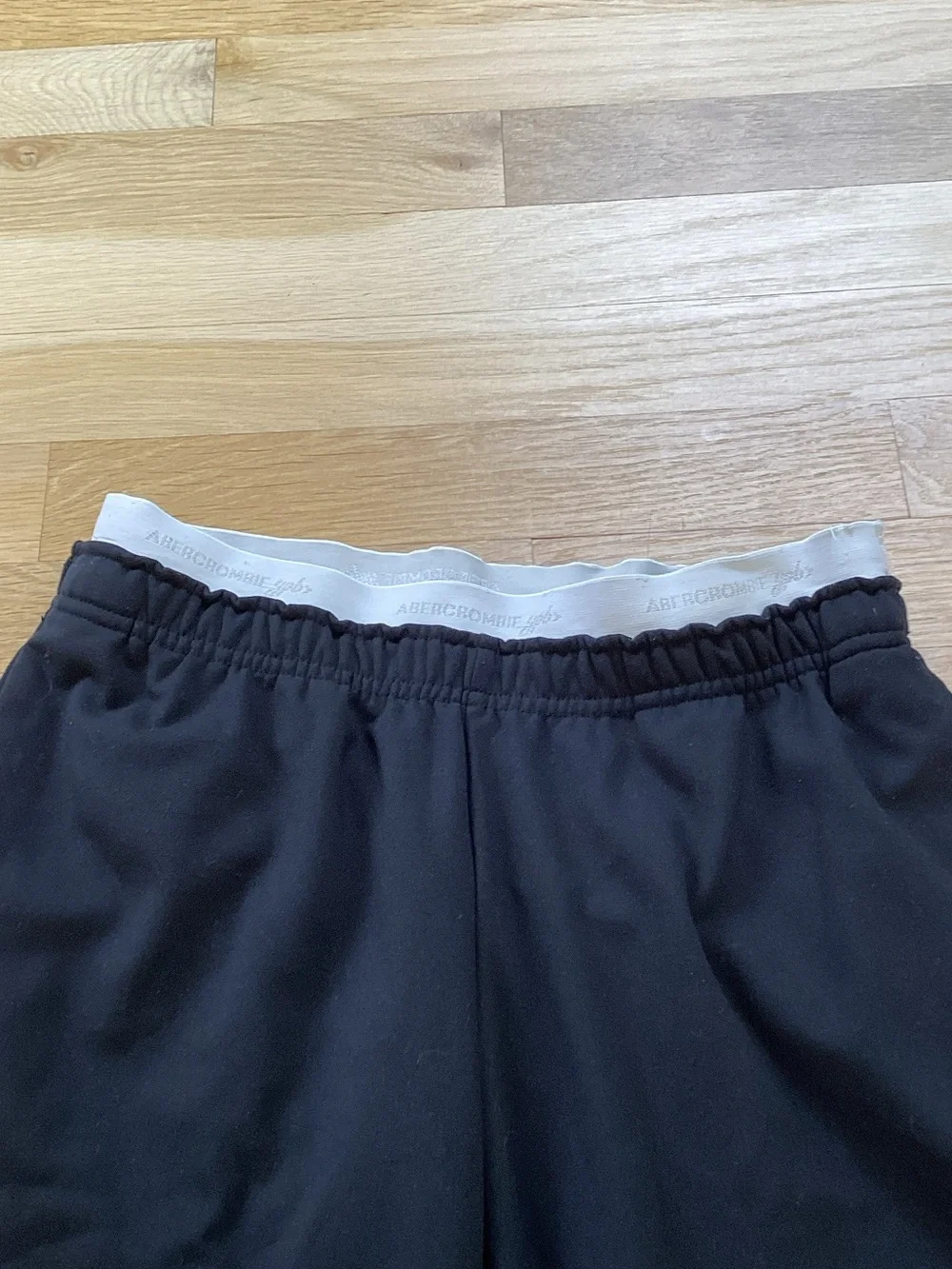 abercrombie kids Black Wide-Leg Lounge Pants